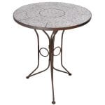 Ceramic Bistro Table - Blue/White
