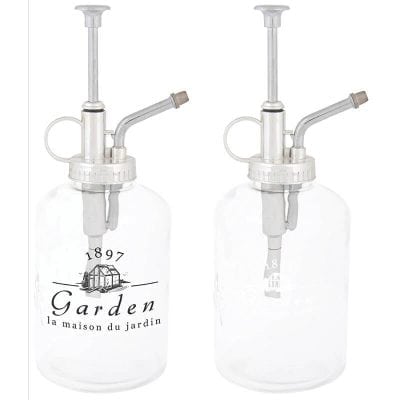 Glass Plant Mister - Asst. Black and White Font