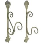 Aged Metal Hook, Green, 2 Asst. Styles