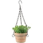 Aged Terracotta Hanging Flower Pot - Small