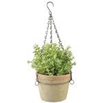 Aged Terracotta Hanging Flower Pot - Large