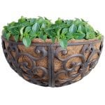 Cast Iron Hayrack w/Liner dia. 14"