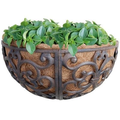 Cast Iron Hayrack w/Liner dia. 14"