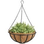 14" Hanging Basket, Carbon Steel, Black - Large