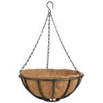 14" Hanging Basket, Carbon Steel, Black - Large - Image 2
