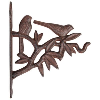 Bird Plant Hanger Hook, Cast Iron