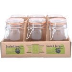 Flip-top Jar Set of 6 Pcs, Glass - Large