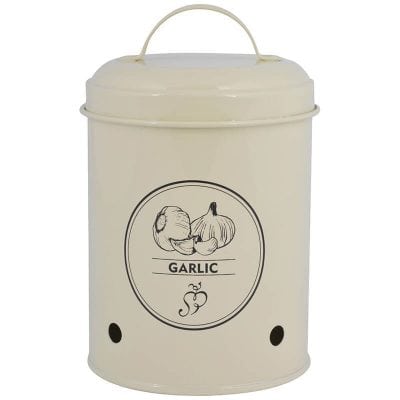 Storage Tin, Garlic - Metal