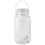 Flip-Top Juice Dispenser, 3.6 L, Glass, Clear - Image 3