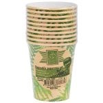 Set of 10 Disposable Palm Leaf Design Paper Cups - Small - Image 2