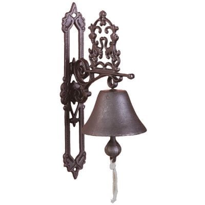 Cast Iron Doorbell - Classic Style Antique Brown