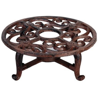 Round Cast Iron Tealight Warmer
