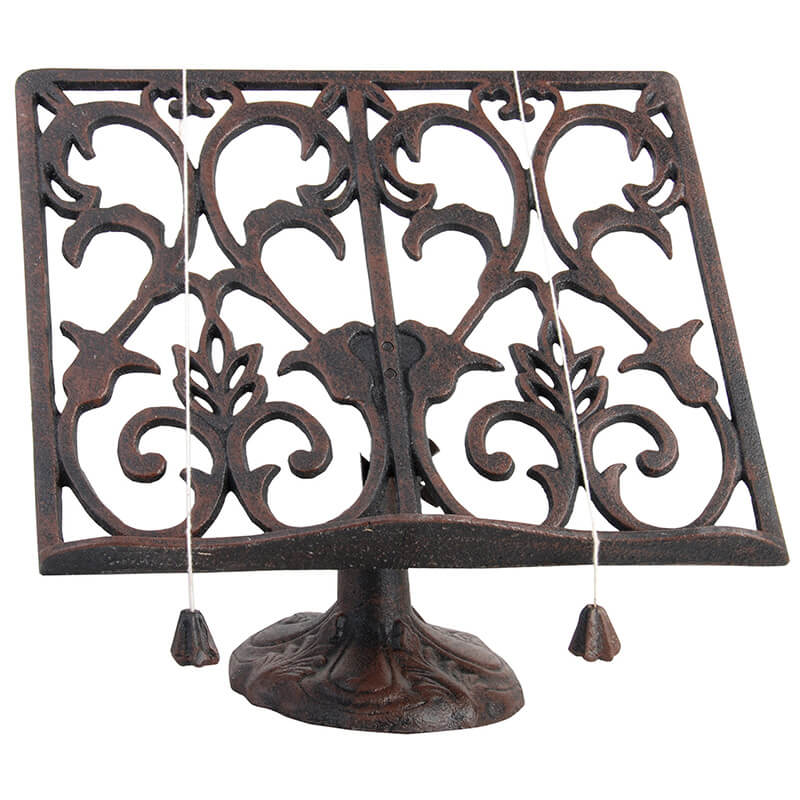 Cast Iron Cookbook Stand - Esschert Design USA