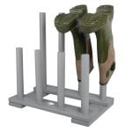 Boot Rack - Gray - Painted Pine Wood