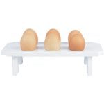 Egg Holder, Wood, White - Image 3