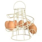 Egg Holder, Metal, Cream - Image 3