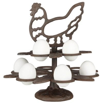Egg Holder, Cast Iron, Antique Brown