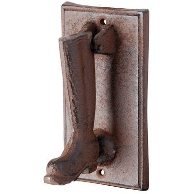 Door Knocker Boot - Cast Iron
