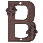 Cast Iron Fluer De Lis Address Letters B