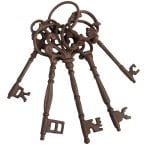 Key Ring, Cast Iron - Large