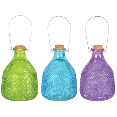 Wasp Trap Hobnail, Glass, Large, Assortment of 3 Colors