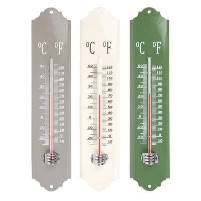 Metal Thermometer - 3 Asst. Colors