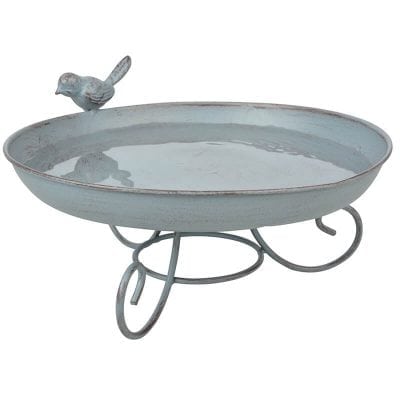 Standing Bird Bath, Metal
