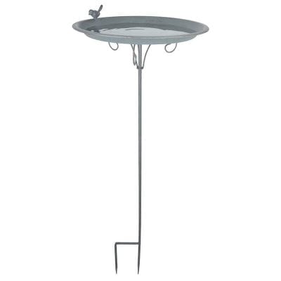 Bird Bath on Stick, Metal