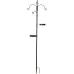 Bird Station, Metal, Black - Small
