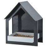 Anthracite Wall Bird Table, Gray