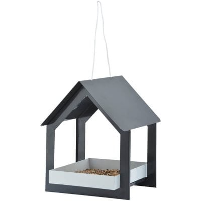 Anthracite Hanging Bird Table, Gray