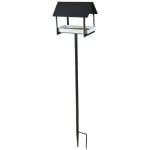 Anthracite Bird Table on Stick, Black