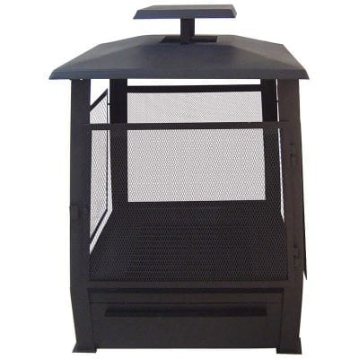 Pagoda Style Terrace Heater w/ Wire-Powder Coated Metal