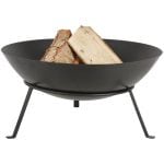 Fire Bowl w/Legs, Metal, Black - Medium