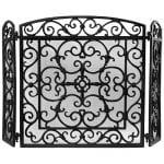 Fireplace Screen - Black
