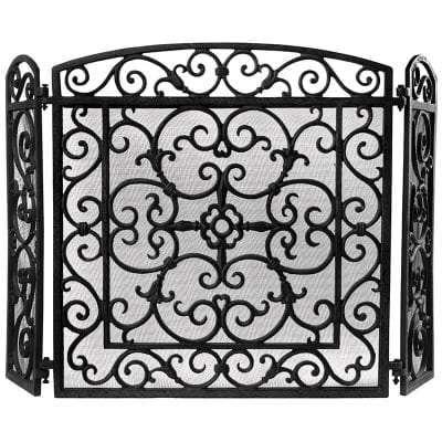 Fireplace Screen - Black