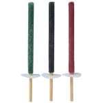 Set of 3 Wax Torch Candles