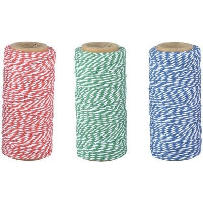 Garden Rope in Display Box, Red/Green/Blue, 3 Asst. Colors