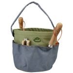 Round Garden Tool Bag - Gray