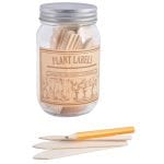 Wooden Plant Labels in Jar