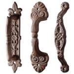 Door Handle Assortment - Cast Iron, Antique Brown Finish