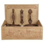 HW09 Display - Door Handles, Cast Iron Antique Brown Finish