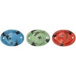 Oval Door Knob, Cast Iron, Blue/Green/Red, 3 Asst. Colors