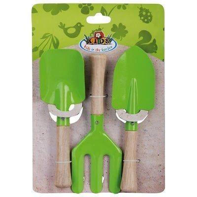 Children's Small Garden Tools Set - Green