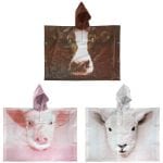 Children's Farm Animals Poncho, 3 Asst. Styles