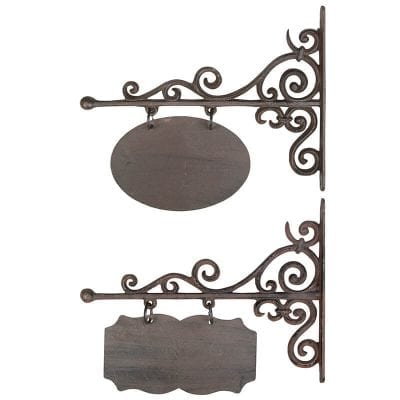Sign Board Rectangular and Oval - 2 Asst. Styles - Small
