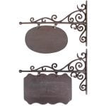 Sign Board Rectangular and Oval - 2 Asst. Styles - Large