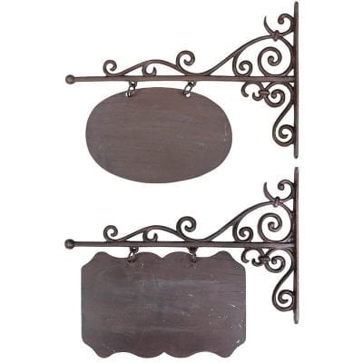 Sign Board Rectangular and Oval - 2 Asst. Styles - Large