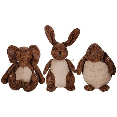Small Animal Door Stops - Turtle, Elephant, Rabbit Asst.
