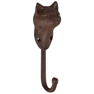 Hook - Cat - Cast Iron Antique Brown Finish